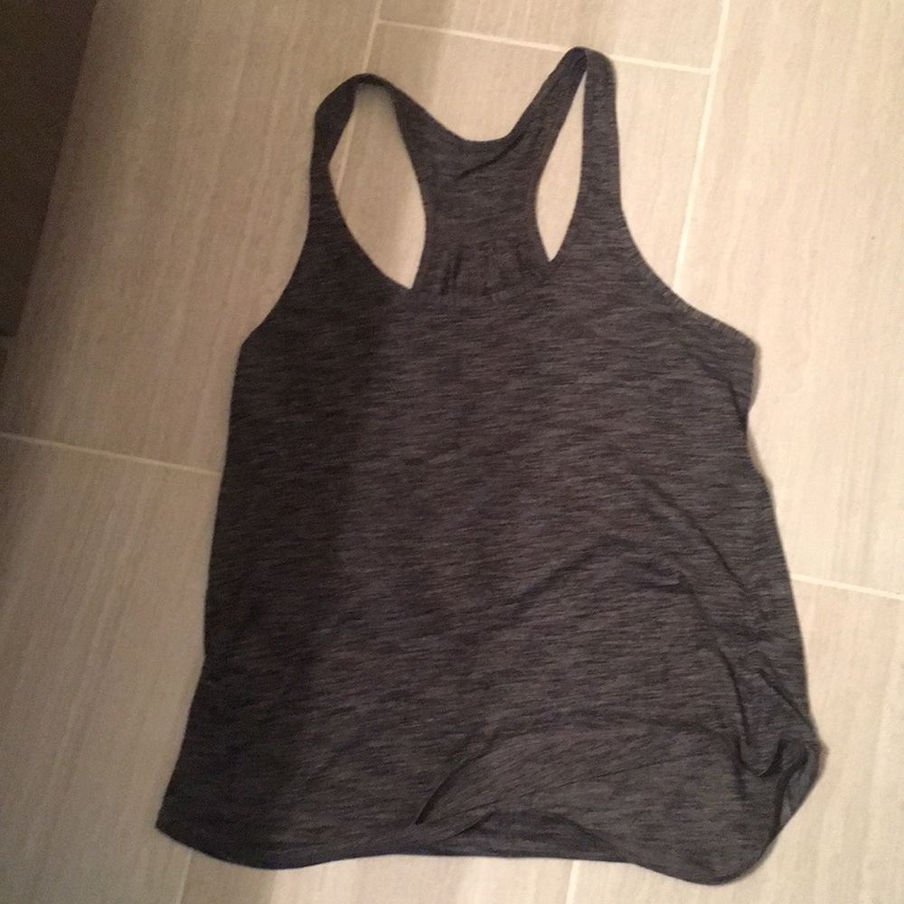 Salute the sun tank -heathered gray